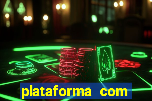 plataforma com chuva de dinheiro